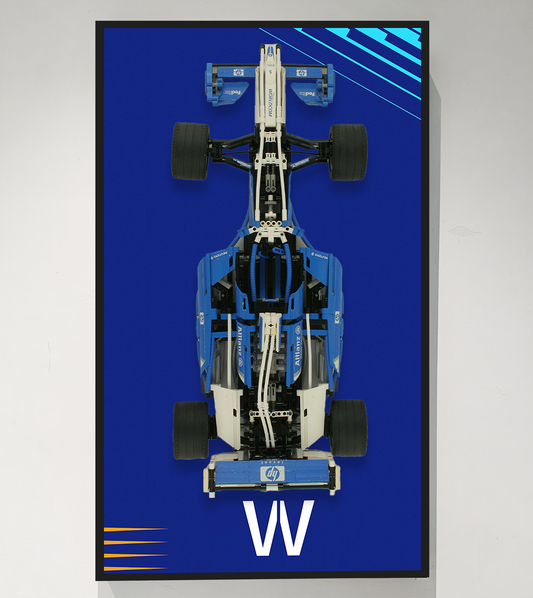 Display Wallboard for LEGO Williams F1 Team Racer 8461