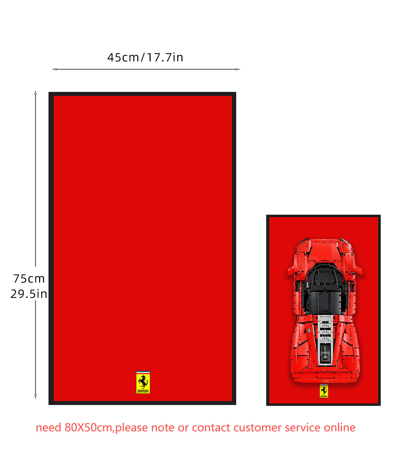 Display Wallboard for Lego 42143 Technic™ Ferrari Daytona SP3 - ICUANUTY