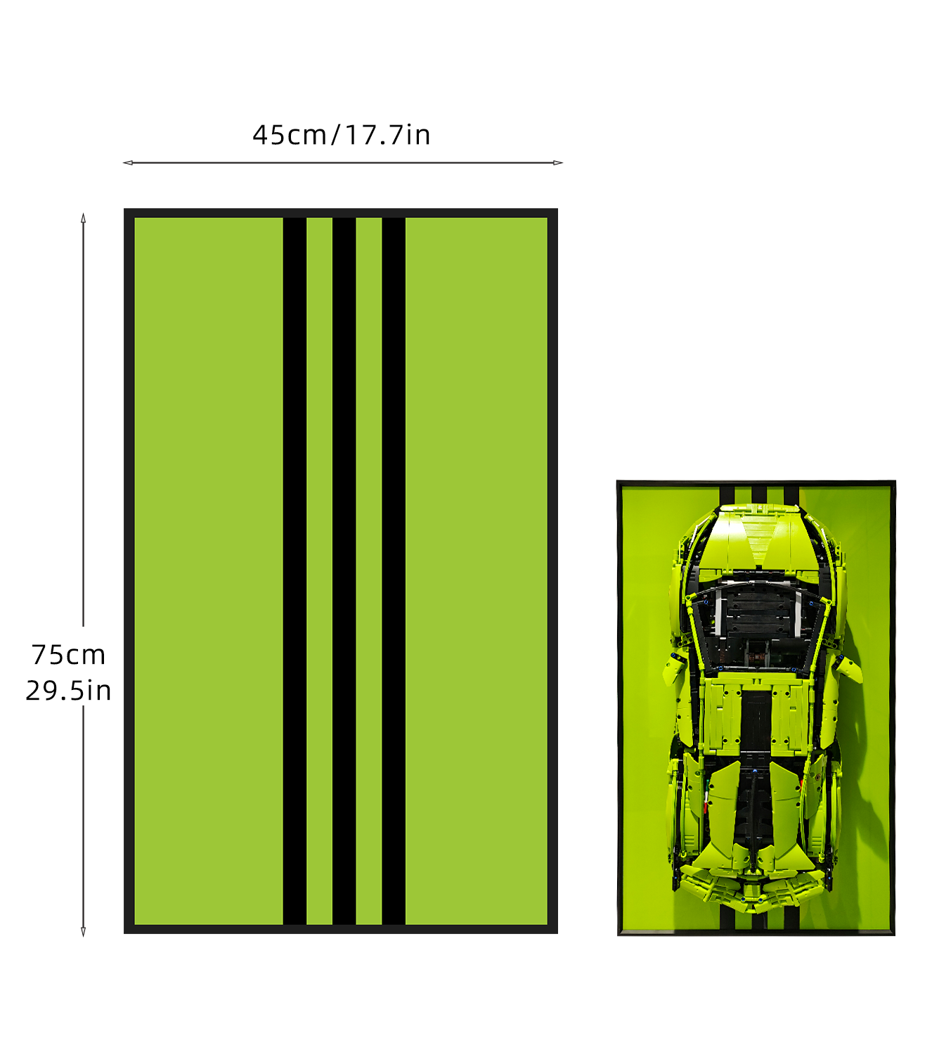 Display Wall Mount for LEGO 42115 Technic™ Lamborghini Sián FKP 37
