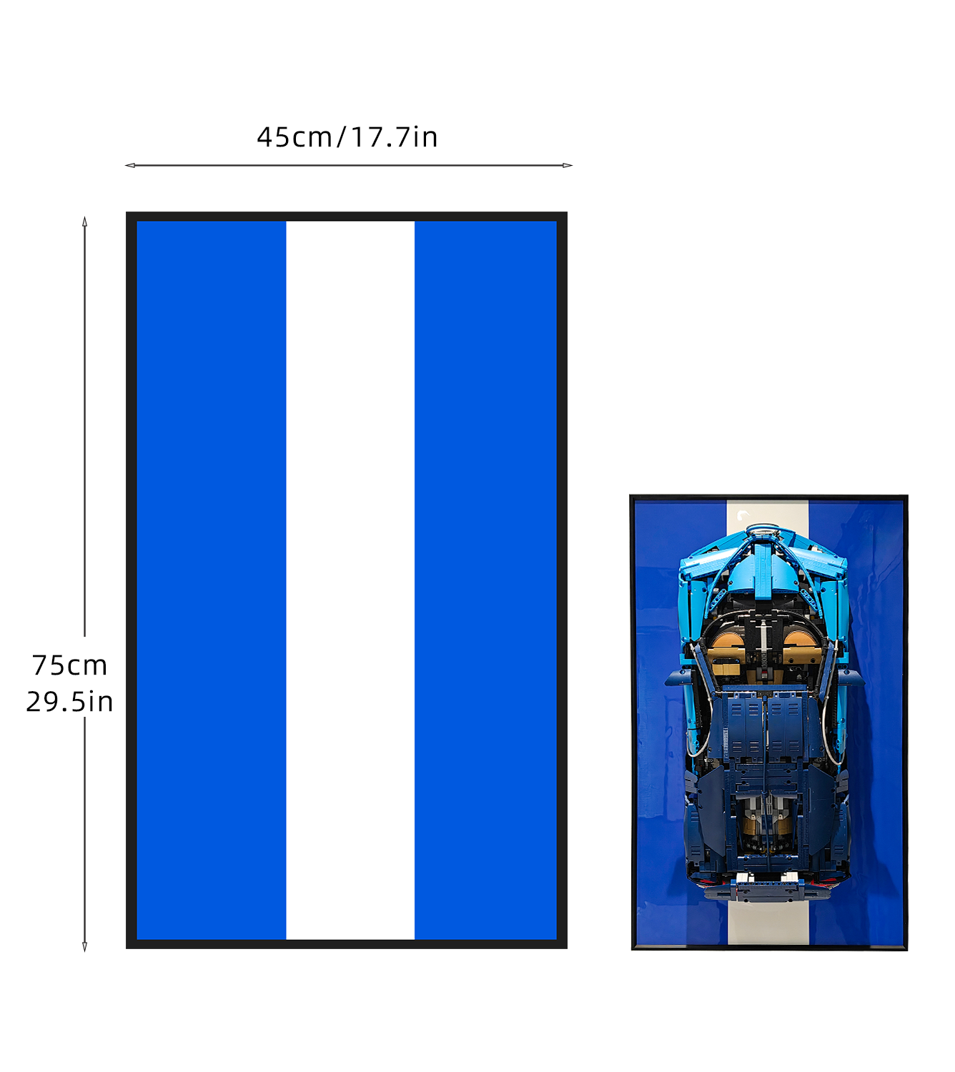 Display Wall Mount for Lego 42083 Technic™ Bugatti Chiron Lego Car