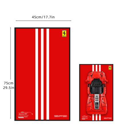 Display Wallboard for Lego 42143 Technic™ Ferrari Daytona SP3