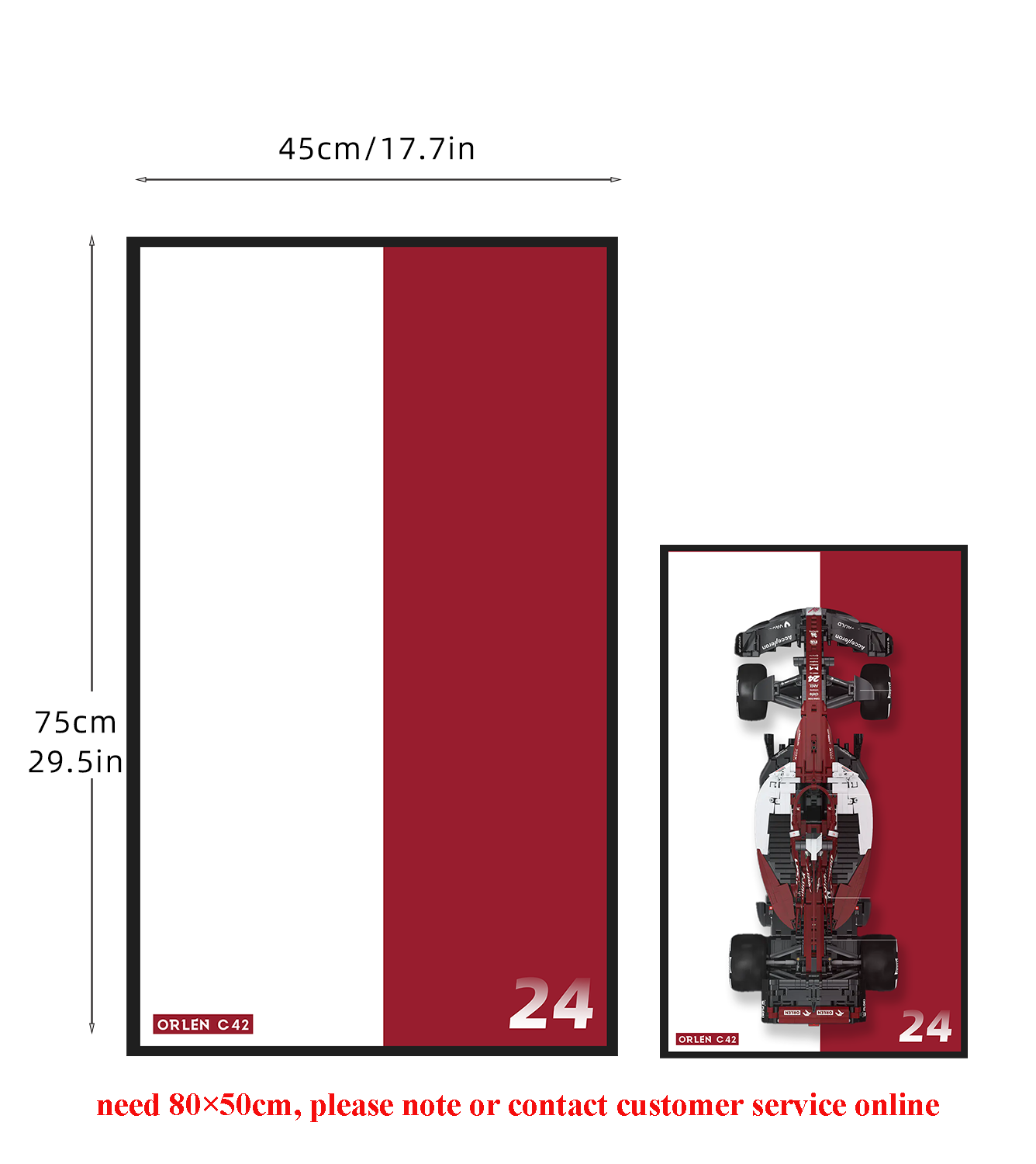 Display Wall Mount for Alfa Romeo F1 Team ORLEN C42 C64005