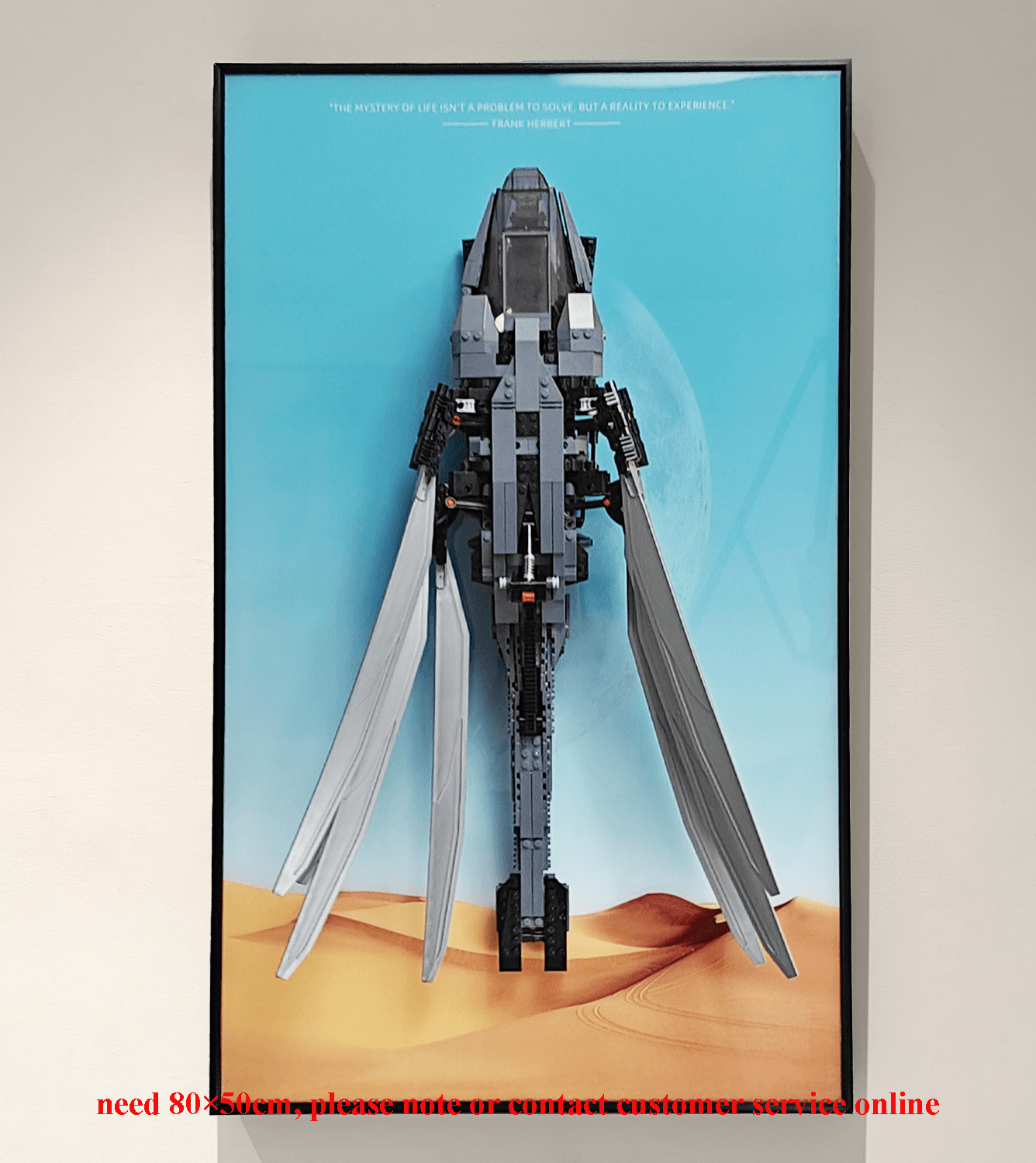 Display Wallboard for LEGO Icons Dune Atreides Royal Ornithopter 10327 - ICUANUTY