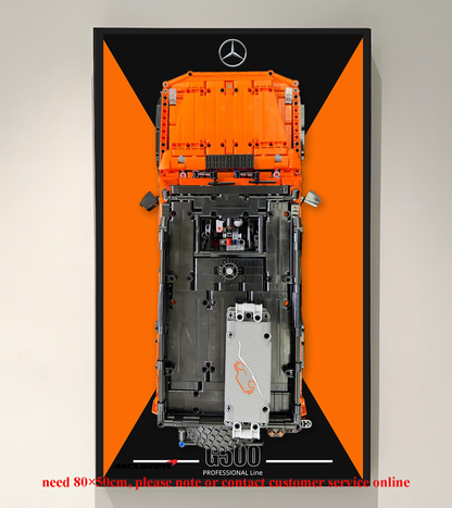 Display Wallboard for LEGO Technic Mercedes-Benz G500 PROFESSIONAL Line 42177 - ICUANUTY