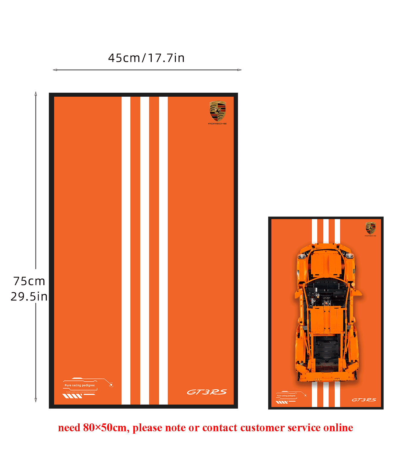 Display Wallboard for LEGO Technic 42056 CAR Porsche 911 GT3 RS - ICUANUTY