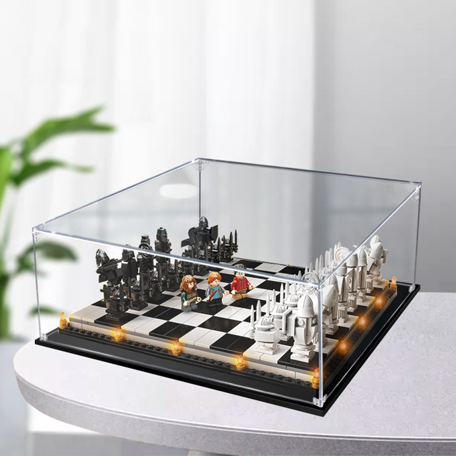 ICUANUTY-Display Case for Lego Harry Potter Hogwarts Wizard's Chess Building Set 76392