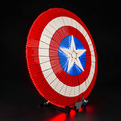 LED light kits for LEGO Home Marvel #76262 Captain America's Shield