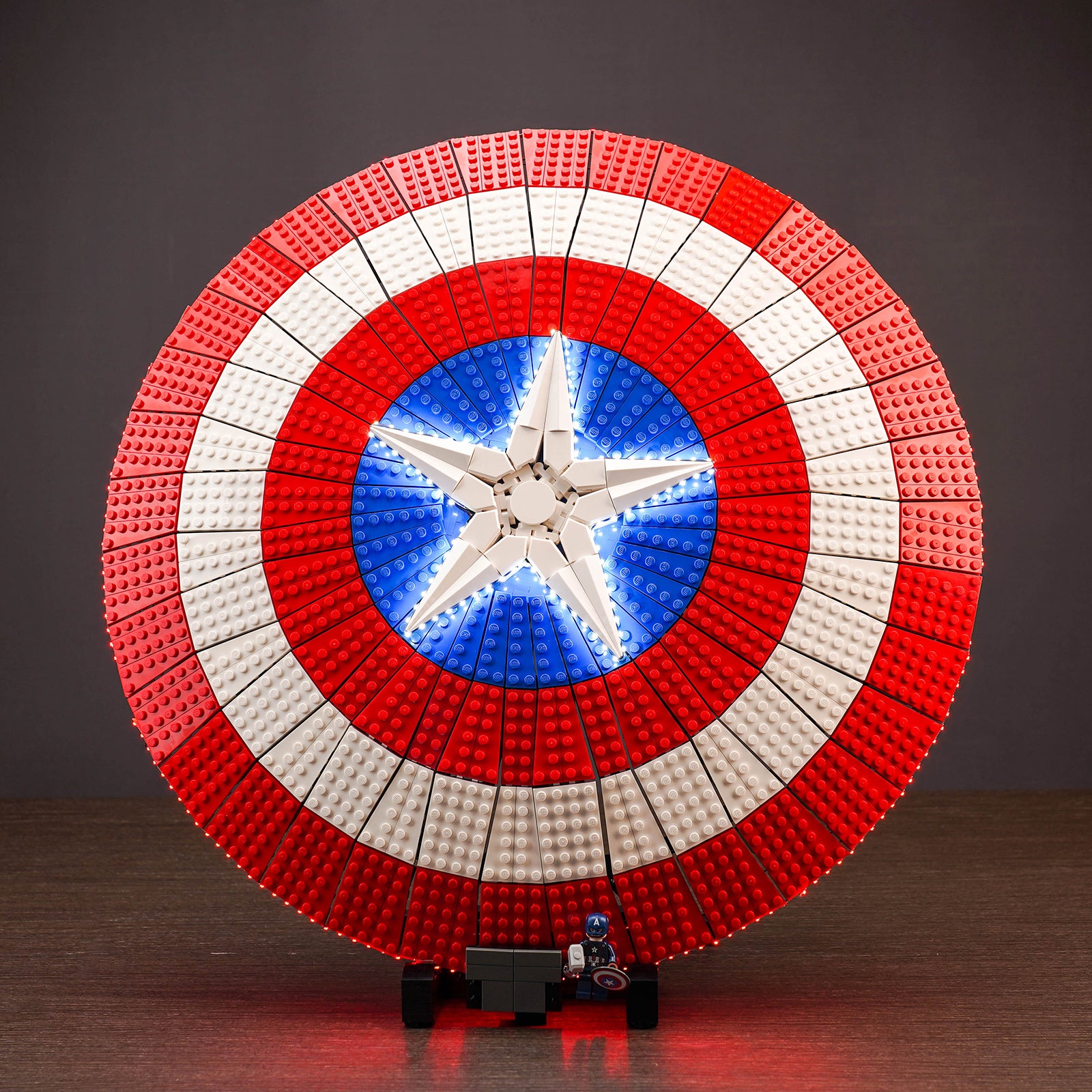 LED light kits for LEGO Home Marvel #76262 Captain America's Shield