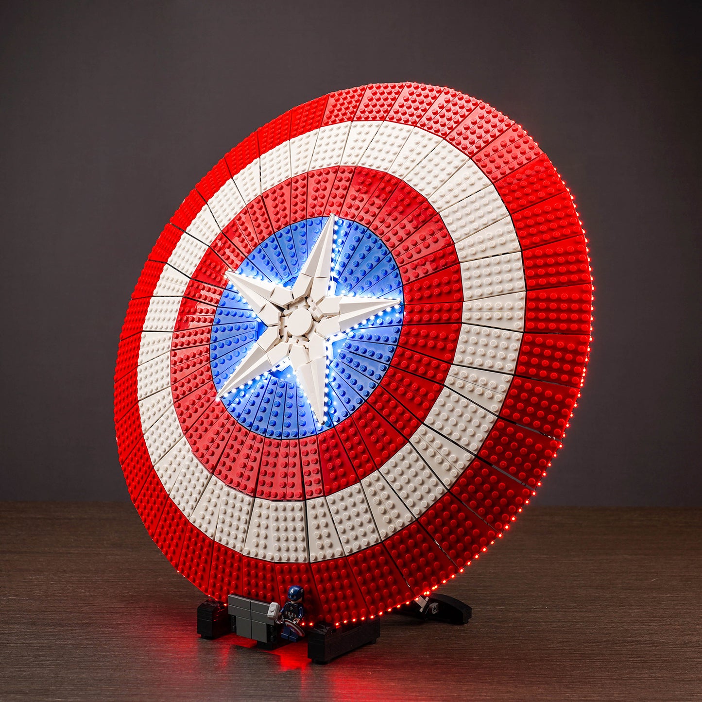 LED light kits for LEGO Home Marvel #76262 Captain America's Shield