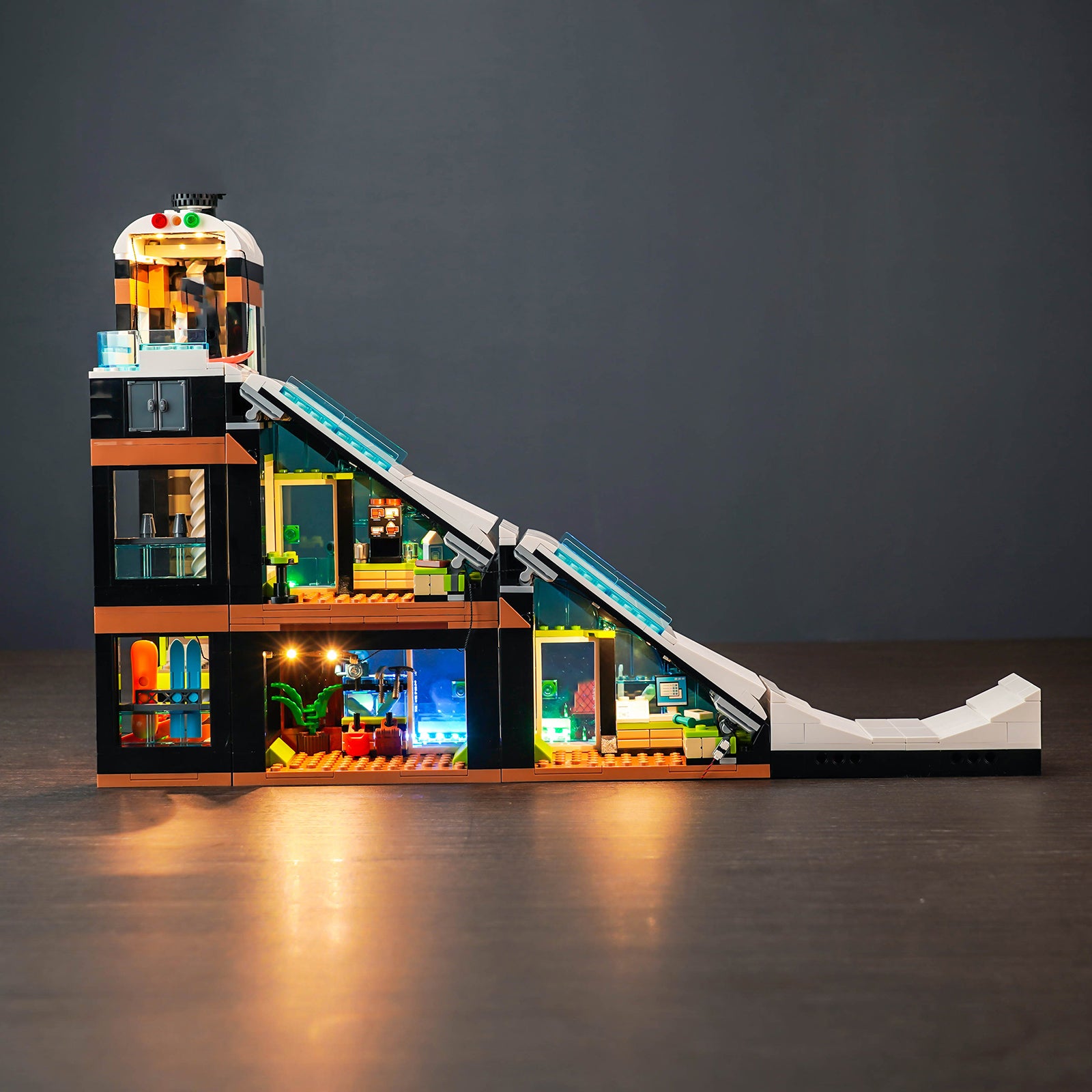 LED light kits for LEGO City #60366 Ski and Climbing Center