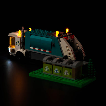 ICUANUTY legolights LED lights kit for City Recycling Truck 60386