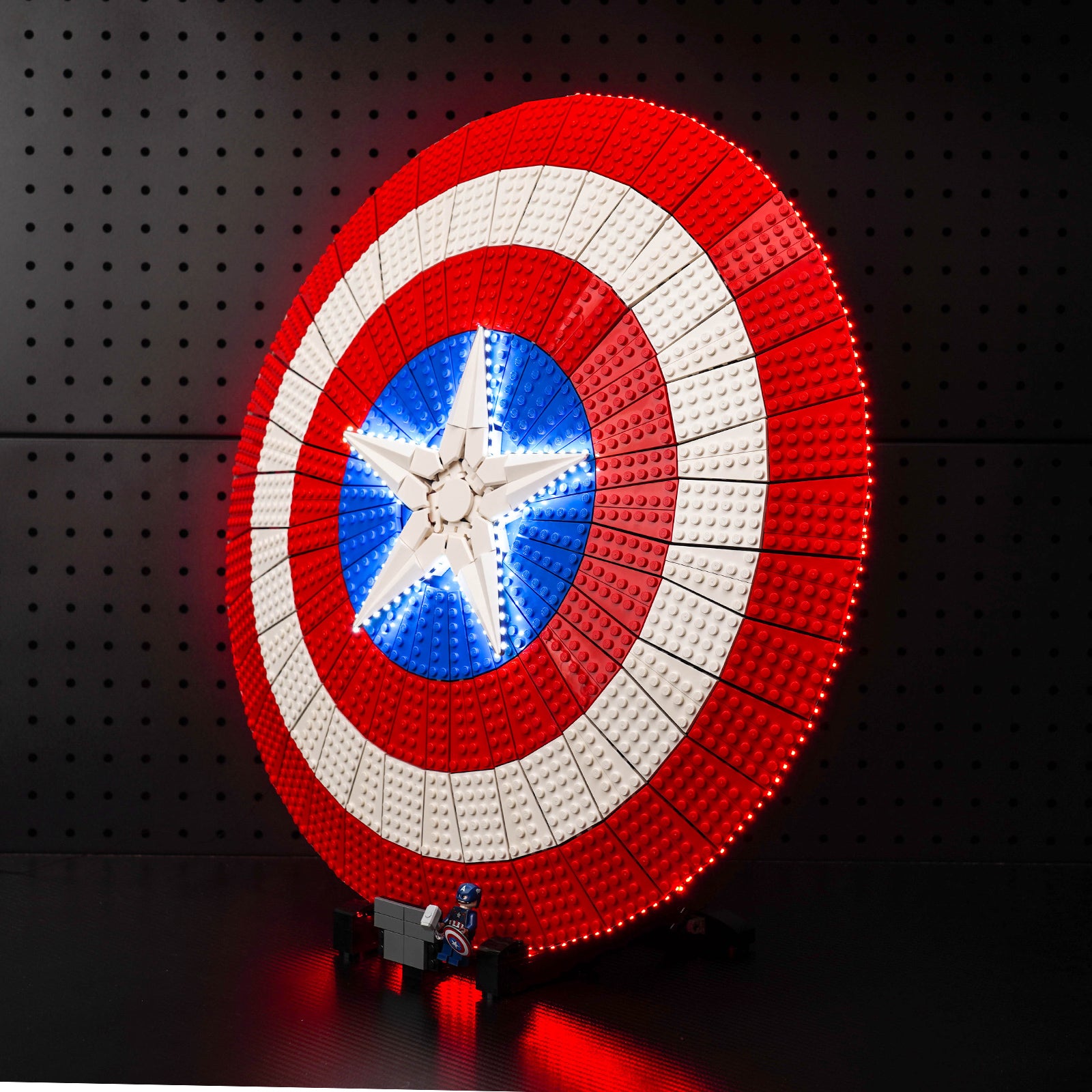 LED light kits for LEGO Home Marvel #76262 Captain America's Shield