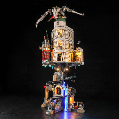 icuanuty LED lights kit lego 76417 Gringotts Wizarding Bank Collector's Edition the Harry Potter series lego lighting & light kits