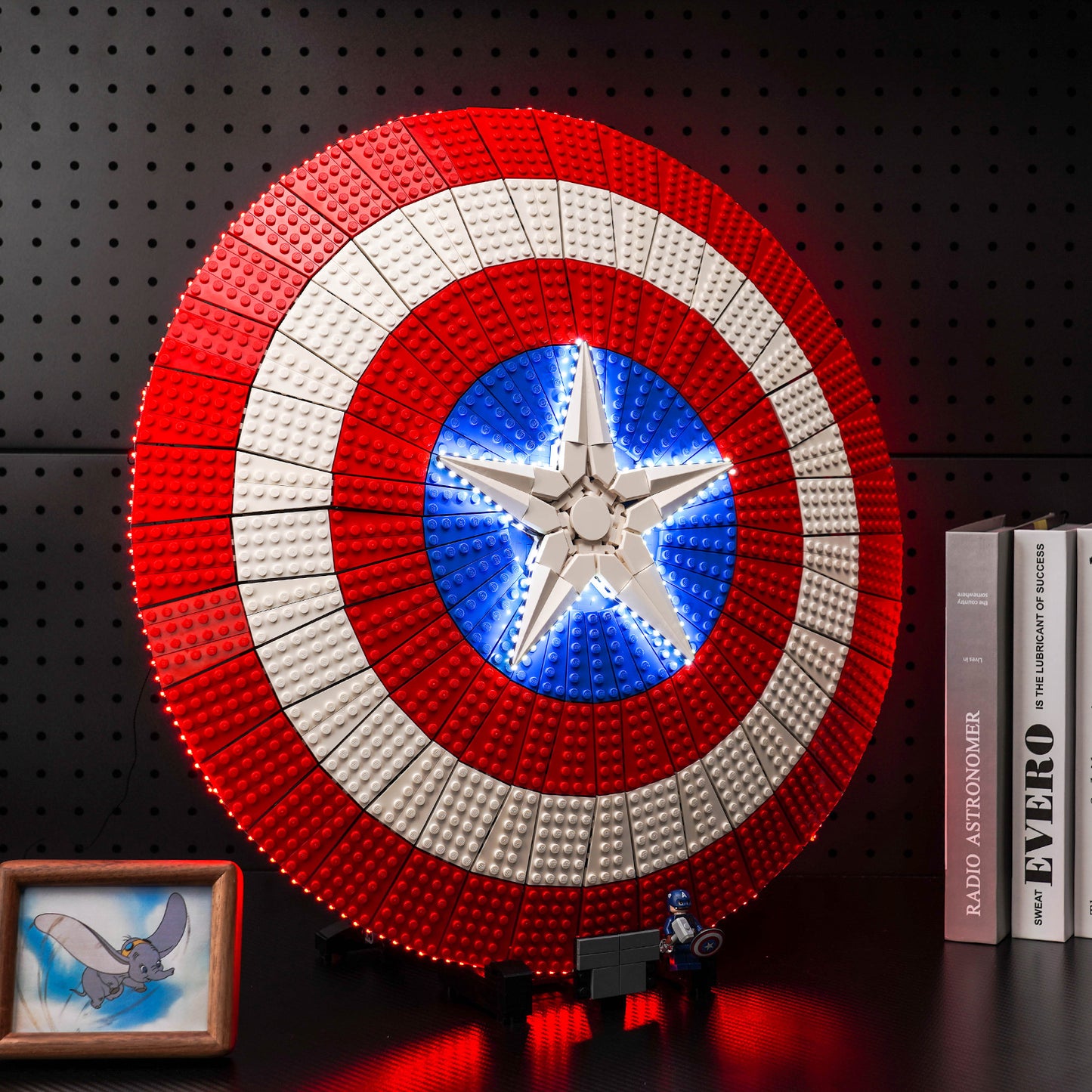 LED light kits for LEGO Home Marvel #76262 Captain America's Shield