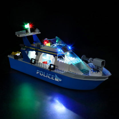 Light kit for Lego City 60277 Police Patrol Boat