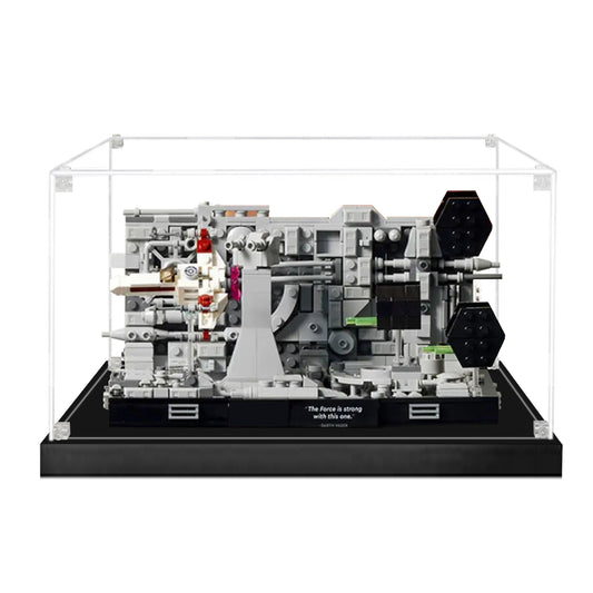ICUANUTY-Display Case for Lego Star Wars Death Star Trench Run Diorama 75329/Death Star Trash Compactor Diorama 75339