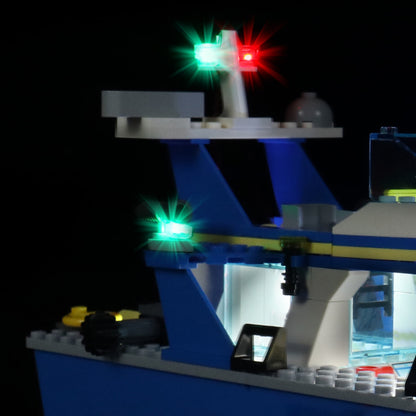 Light kit for Lego City 60277 Police Patrol Boat