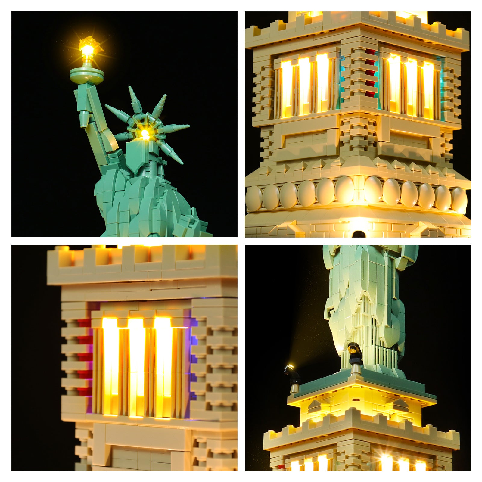 Light kit for Lego Architecture 21042 Statue of Liberty