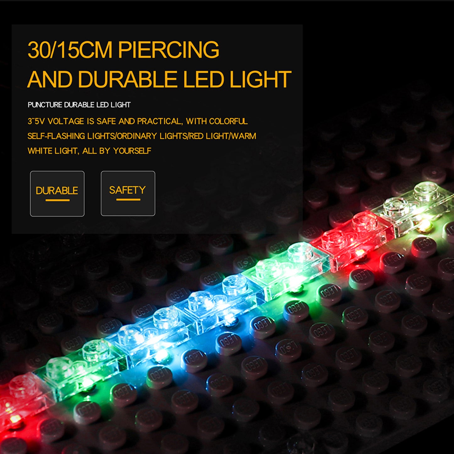 Light kit for Lego Technic 10290 Pickup Truck 