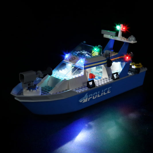 Light kit for Lego City 60277 Police Patrol Boat