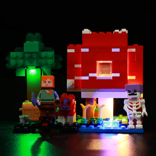 Light kit for LEGO Minecraft The Mushroom House 21179 