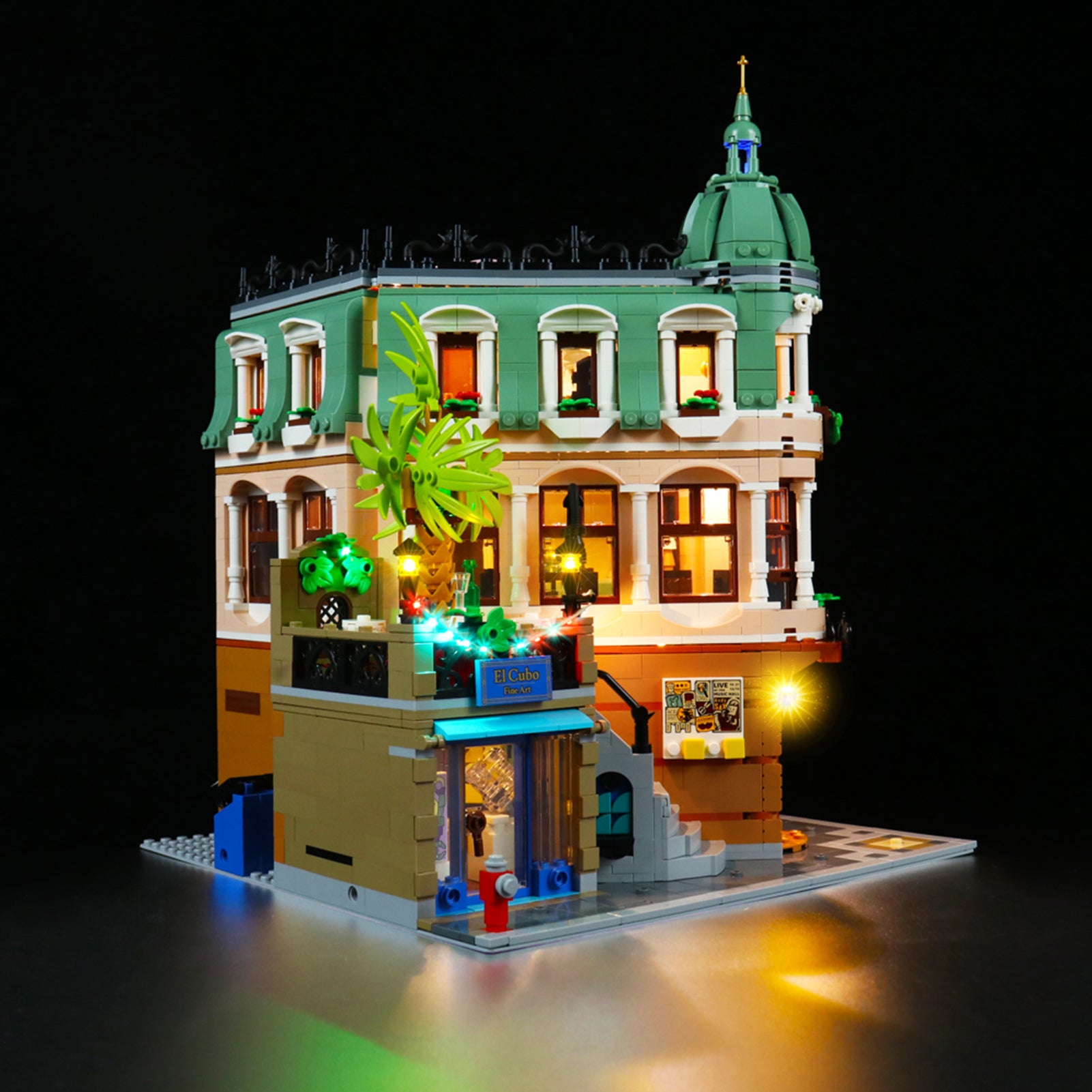 Light kit for Lego Architecture 10297 Boutique Hotel