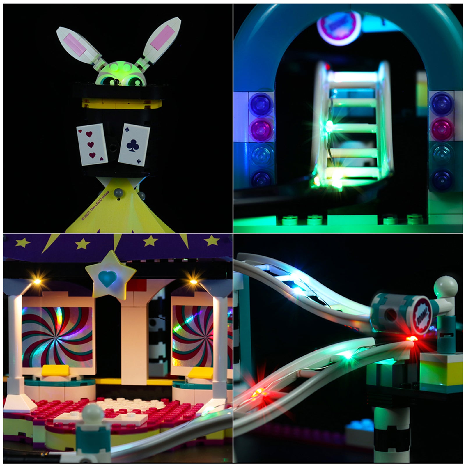Light kit for Lego Friends 41685 Funfair Roller Coaster