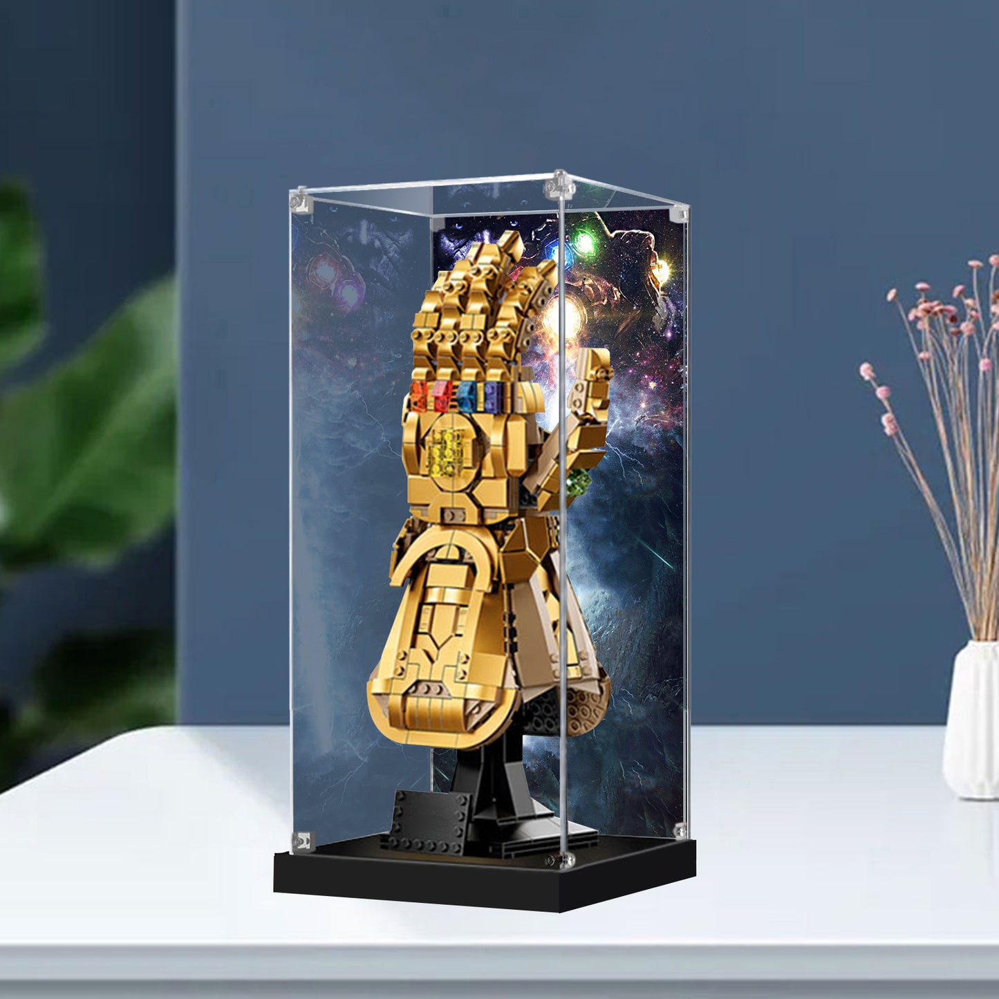 icuanuty Display Case for Lego Infinity Gauntlet Glove 76191 