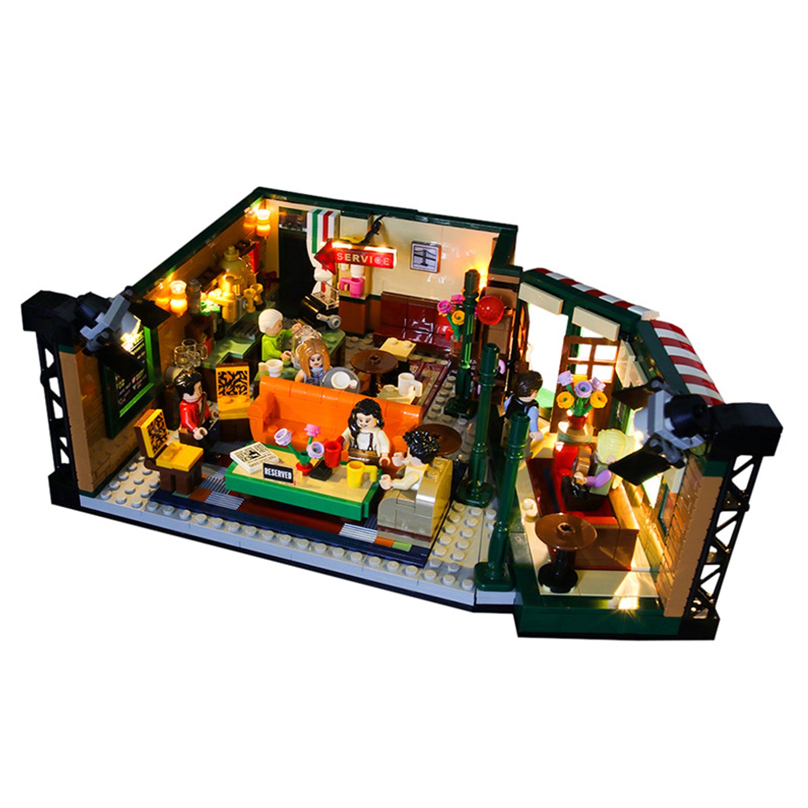 Light kit for Lego Ideas 21319 Central Perk