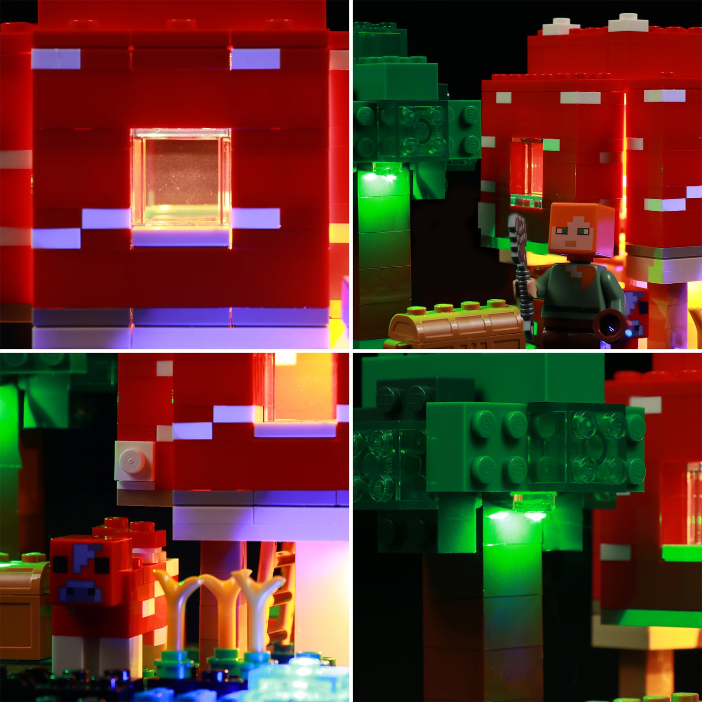 Light kit for LEGO Minecraft The Mushroom House 21179 