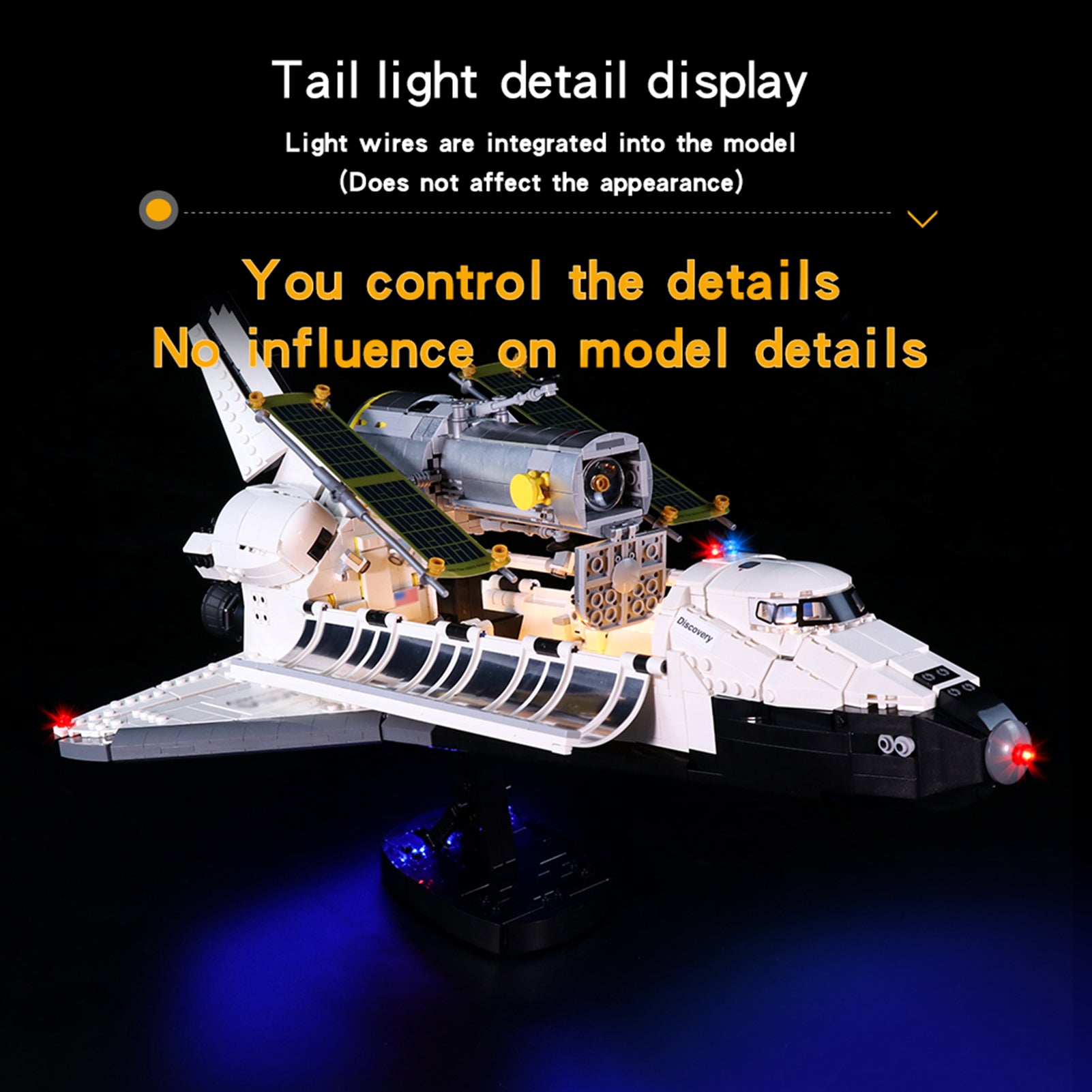 Light kit for Lego Technic 10283 NASA Space Shuttle Discovery