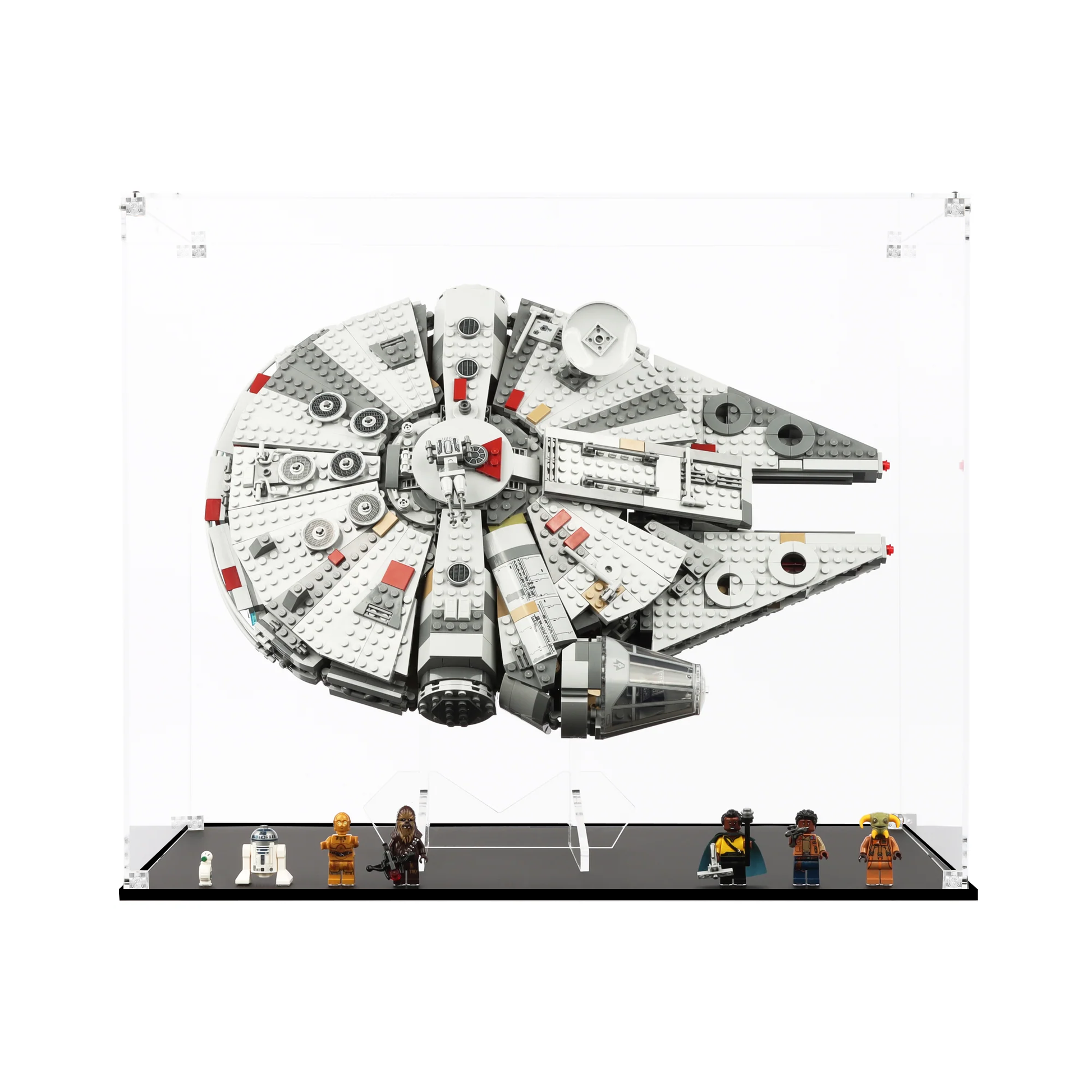 ICUANUTY Acrylic display case for Lego 75257 Star Wars Millennium Falcon Display Case 