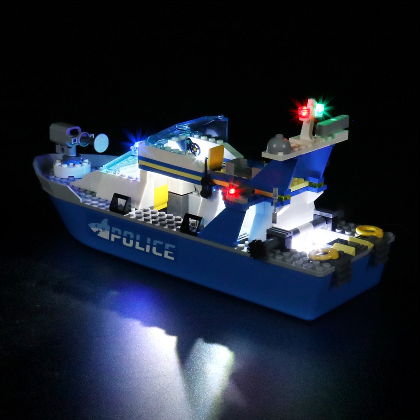 Light kit for Lego City 60277 Police Patrol Boat