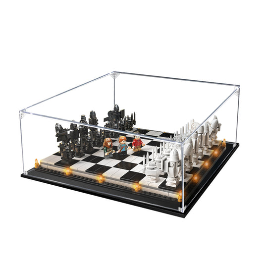 ICUANUTY-Display Case for Lego Harry Potter Hogwarts Wizard's Chess Building Set 76392
