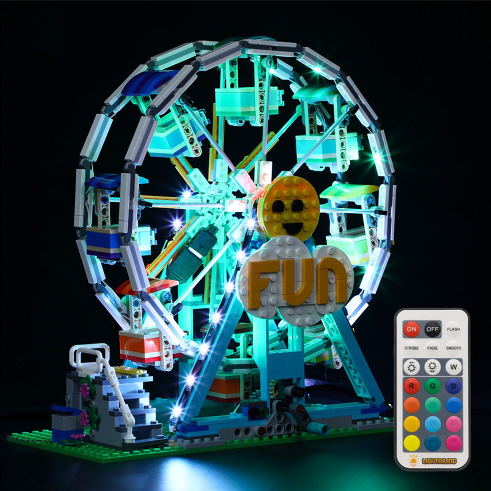 Light kit for Lego Creator Ferris Wheel 31119 - ICUANUTY