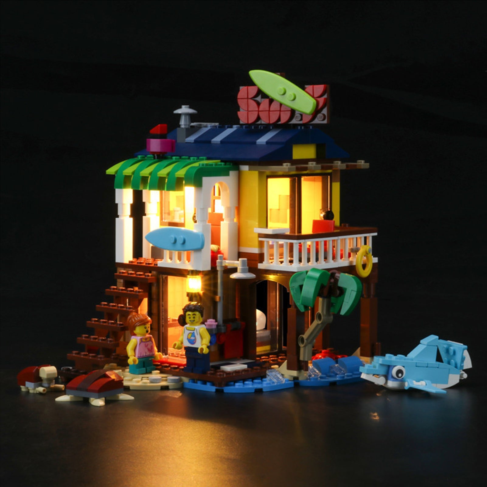 Light kit for Lego Surfer Beach House Creator 31118 - ICUANUTY