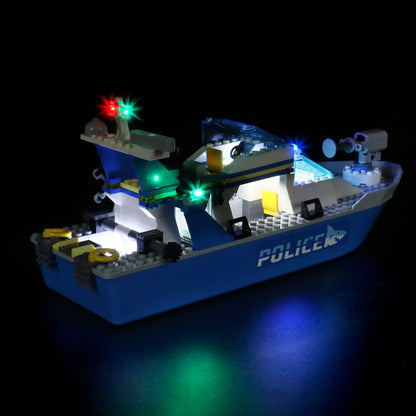 Light kit for Lego City 60277 Police Patrol Boat