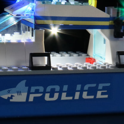 Light kit for Lego City 60277 Police Patrol Boat